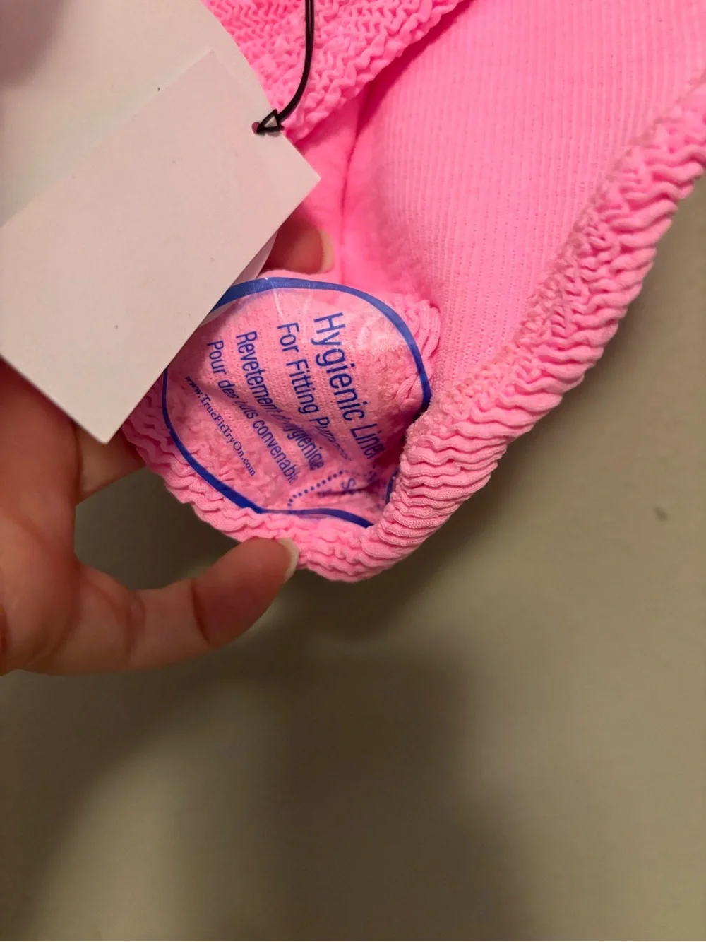 Hunza G Xandra Seersucker Bikini Set Bubblegum OS NWT